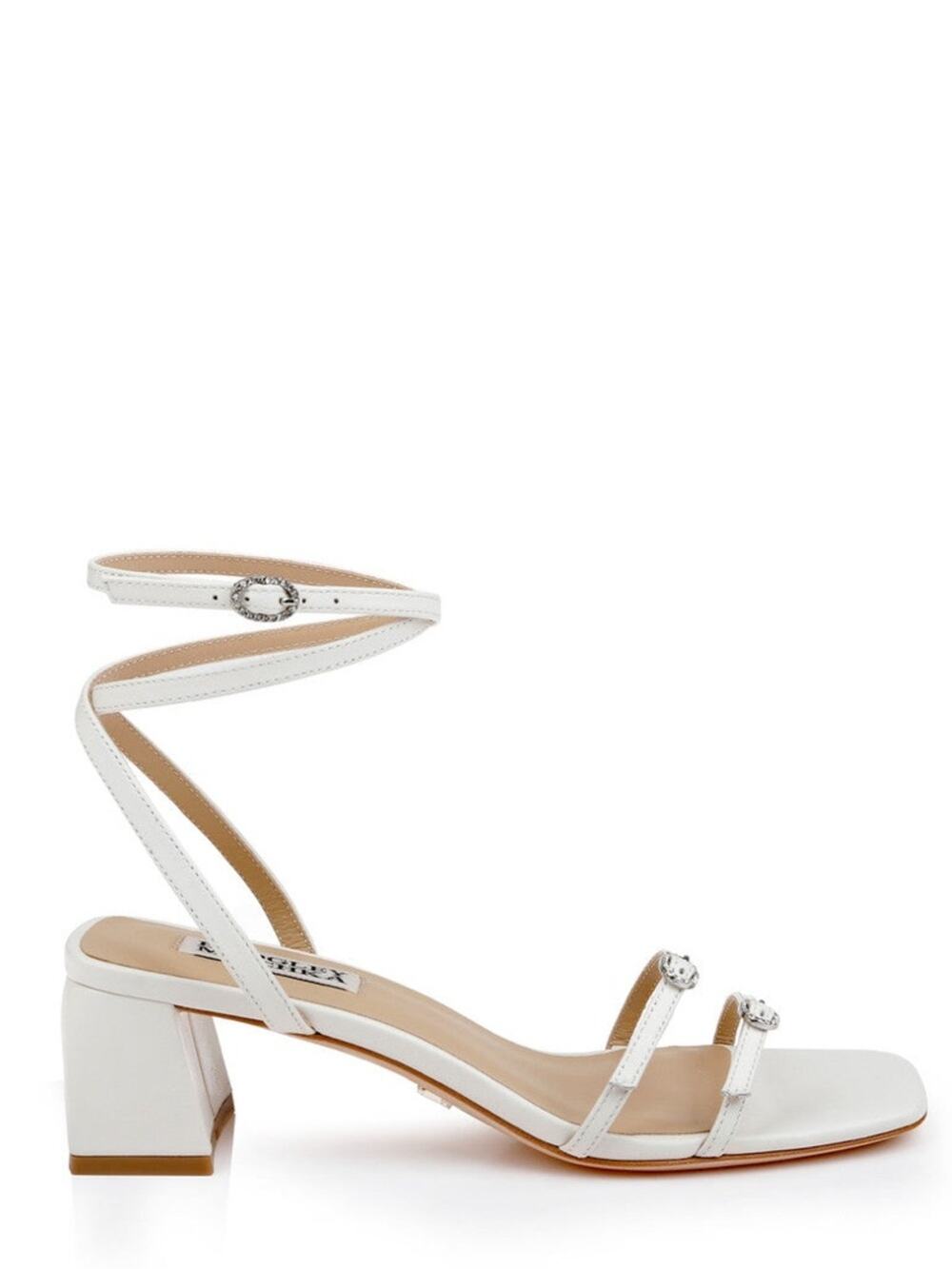 Badgley Mischka Dania Ankle Strap Low Block Sandals Size 5.5